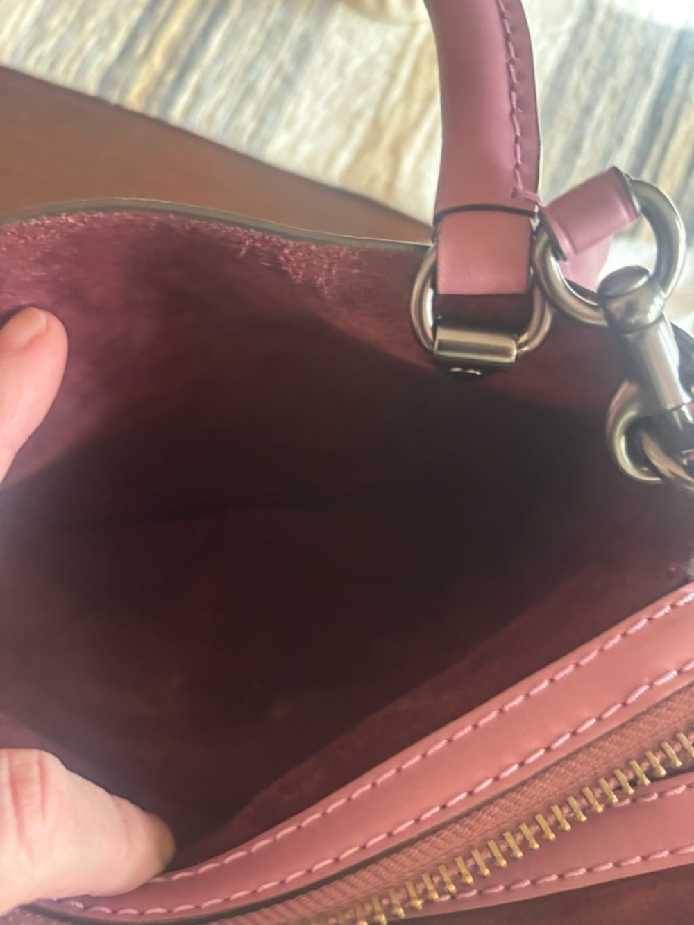 Coach Primrose Rogue 25 Pebbled Leather Top-Handle Satchel - Picture 7 of 8